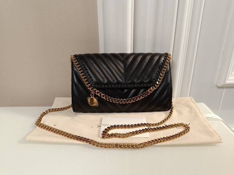 Neue Kette High-End Unterarm Clutch Mode Schulter leichte Crossbody Handtasche Top Designer, Dia Cut, Stella Mccarteney Schwarze Kette, Postman_voghion.com