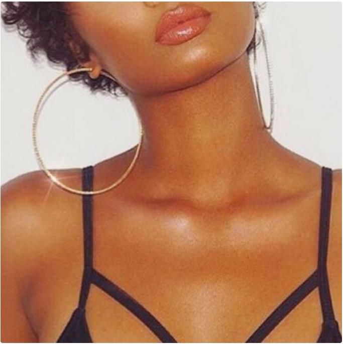 Trendige, große Hip-Hop-Punk-Creolen mit kleinem Kreis, 18 Karat vergoldet, elegant, 9 cm groß, Damenohrringe, Modeschmuck für Damen_voghion.com