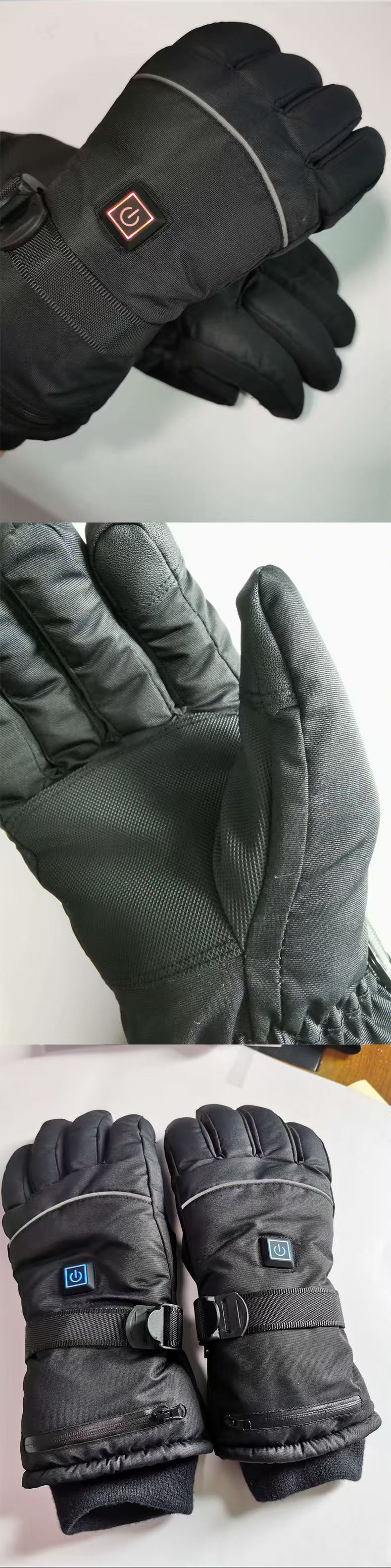 Winter Heated Gloves3 Temp ModesWaterproof Anti-SlipCozy Cotton Lining Keeps Hands Toasty—Perfect For Skiing, Riding & Outdoor Work._voghion.com