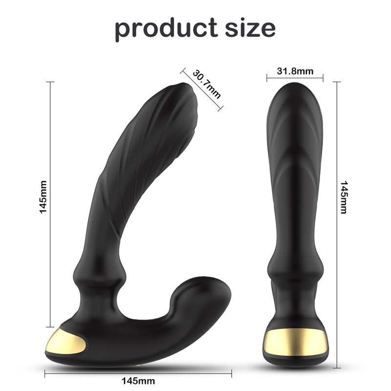 Masajeador masculino de próstata, vibradores anales con tapón Anal para hombres, masturbador, consolador con Control remoto, vibrador_voghion.com