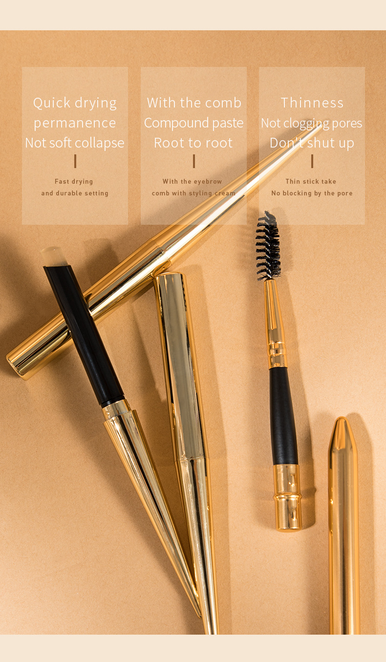 Natürlich aussehendes Augenbrauen-Pflegewachs, schnelltrocknend, wasserfest, schweißfest, unsichtbare 3D-Augenbrauen-Formcreme, lang anhaltender Pudaier_voghion.com