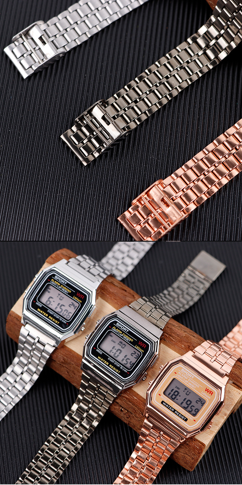 Herren Business Elektronische Uhr Student Casual Fashion Sports Multifunktionale wasserdichte Uhr_voghion.com