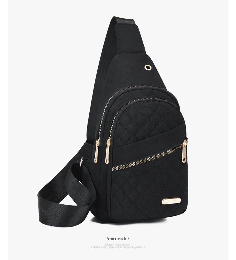 Sac de poitrine rétro minimaliste, nouveau fil brodé multicouche, sac à dos de poitrine de grande capacité, sac à bandoulière de loisirs en plein air pour hommes et femmes_voghion.com