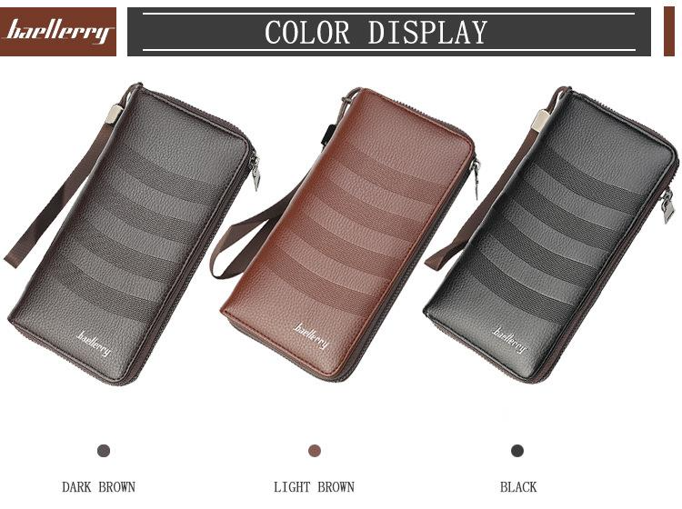 Baellerry Wallet High-quality Fashion Multi-card Slot Retro Long Wallet, Large-capacity Mobile Phone Bag_voghion.com
