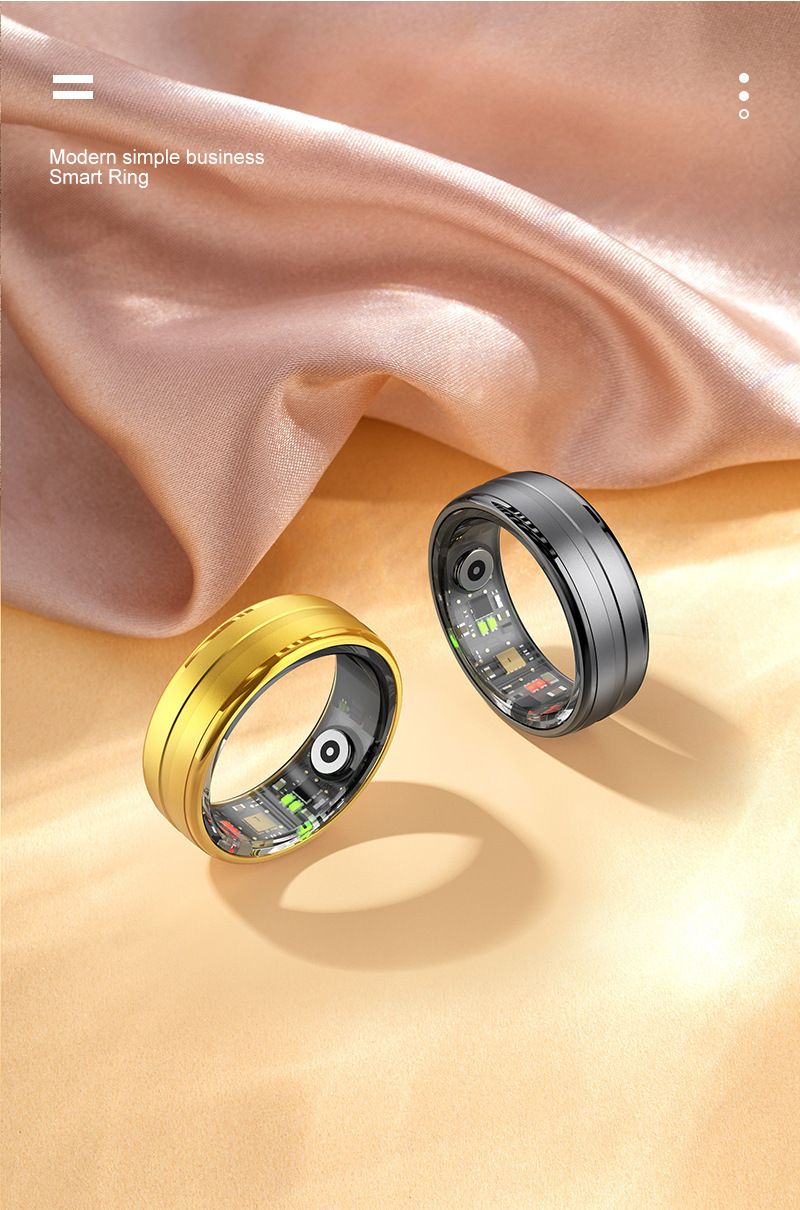 Rings New R06 Smart Ring Blood Oxygen Sleep Heart Rate Step Monitoring Multiple Sports Modes_voghion.com