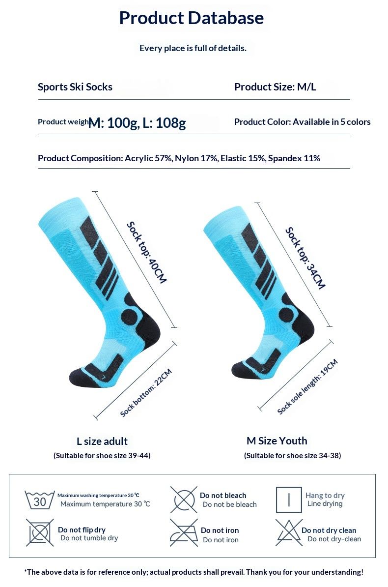 Surge Surge Herbst-Schneesocken aus warmer Merinowolle, Sport-, Ski- und Wintersocken, dick, lang, für Damen und Herren, zum Wandern und Laufen_voghion.com