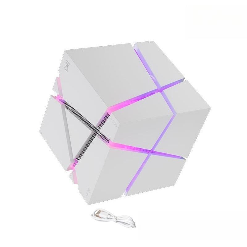 Original Magic Cube Bluetooth Subwoofer Mini Portable Colorful Light Small Speaker Creative Birthday Gift_voghion.com