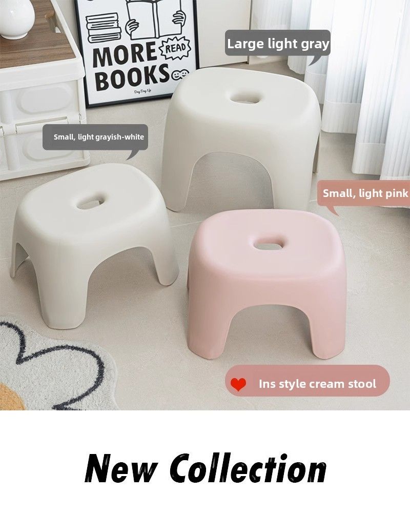 Verdickter Hocker für den Heimgebrauch, Couchtisch für das Wohnzimmer, kleiner, robuster Hocker für Erwachsene, Schuhwechselstuhl für das Badezimmer_voghion.com