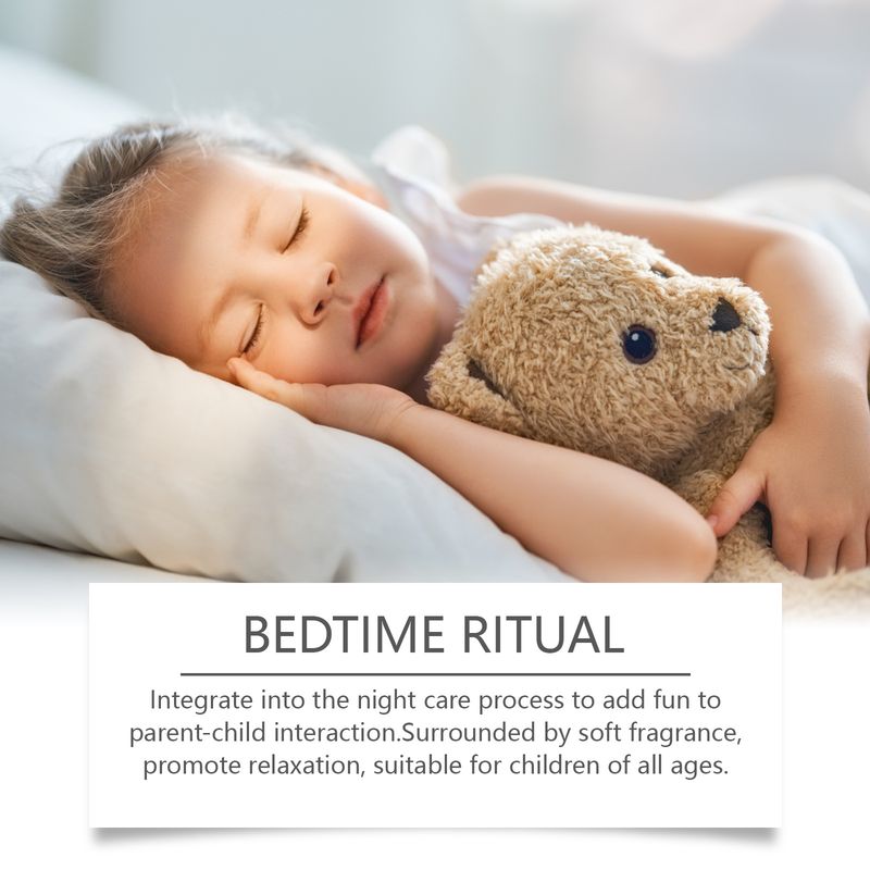 Lozione per la notte per bambini, profondamente idratante e lenitiva, fragranza idratante alla lavanda, lozione per il corpo rinfrescante e delicata._voghion.com