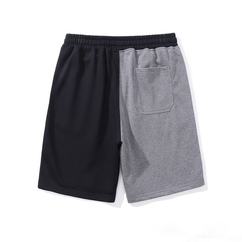 Herrenbekleidung Terry Bottom Gekämmte Baumwolle Sportshorts für Männer Trendy Herren Kontrastfarbe Vierviertelhosen Basketballshorts_voghion.com