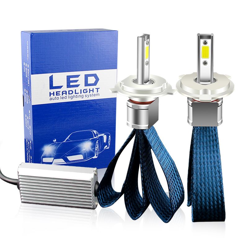 Lampadine per fari a LED Canbus H4 HB2 H7 abbaglianti/anabbaglianti 6000K senza ventola, bianche, H1 H8 H11, 9005 HB3 9006 HB4, fendinebbia, 2 pezzi 12V_voghion.com