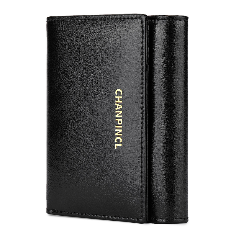 C brand boxed women's short change pocket, zipper wallet, multi card, dual currency wallet_voghion.com
