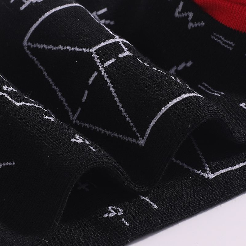 Lässige Hipstersocken Socken Mathematik Herrensocken Baumwollsocken Herrensocken Kurze Schlauchbootsocken_voghion.com
