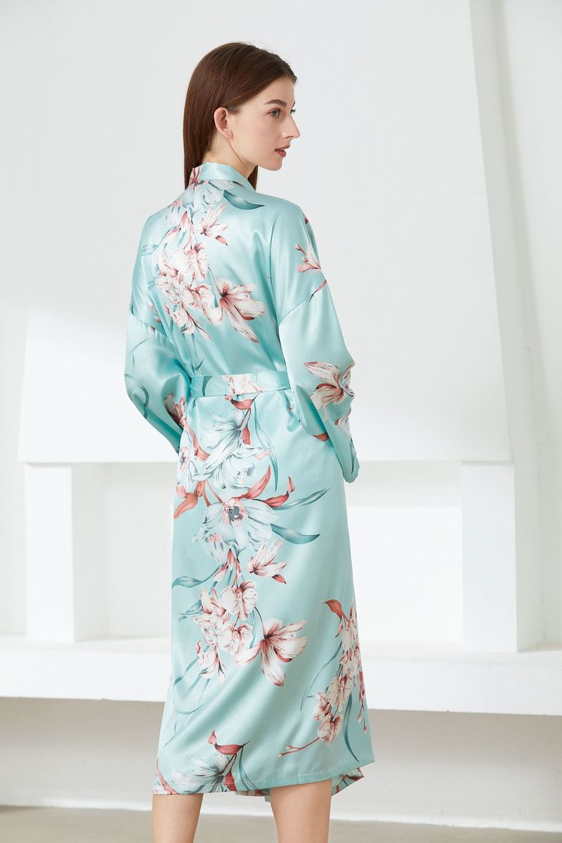 Nachtwäsche für Damen, Pyjamas für Damen, Shorts mit Hosenträgern aus Seide, bedrucktes mittellanges Nachthemd mit Schnürung, sexy Pyjamas, Homewear_voghion.com