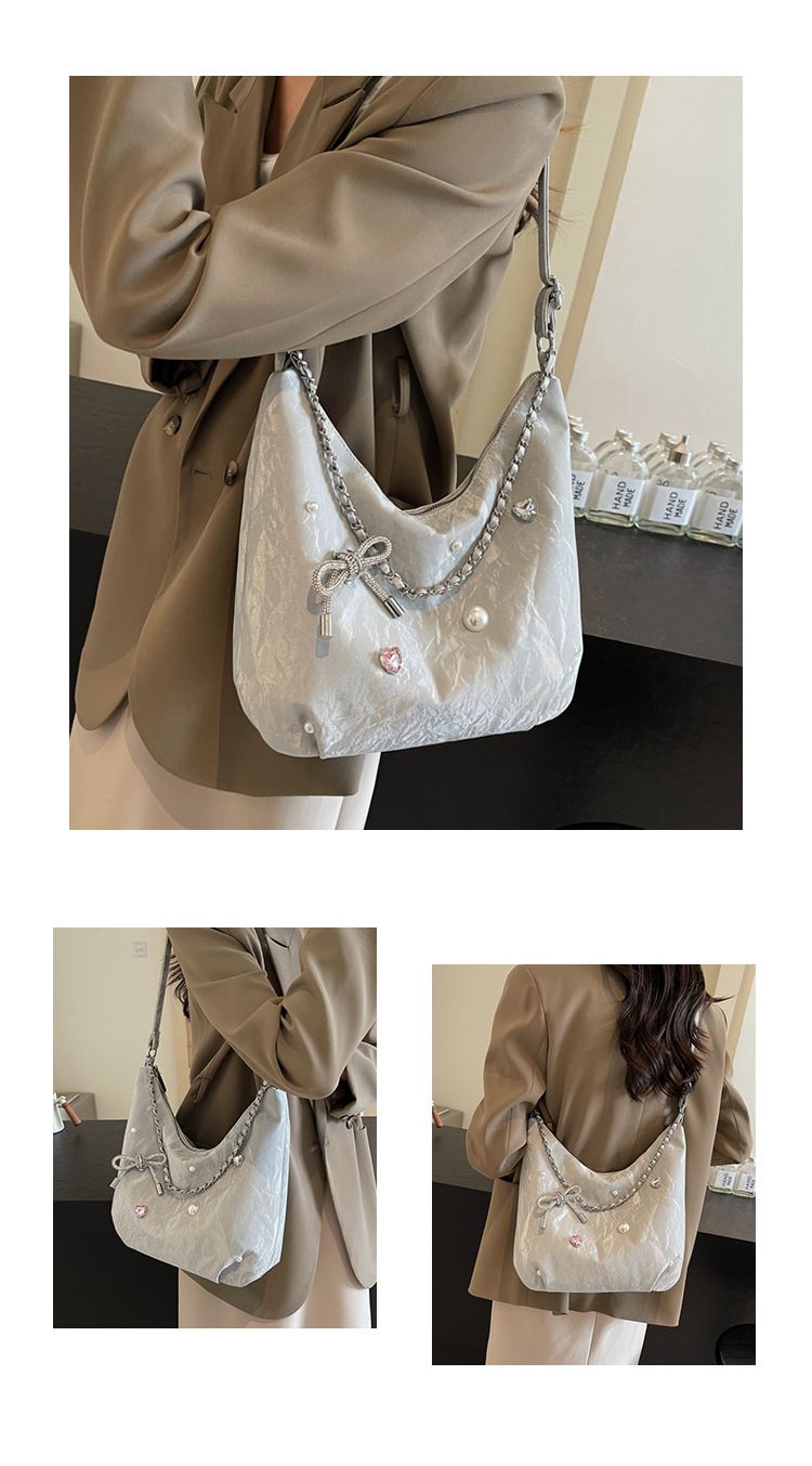 Women's Bags Students' Large Capacity Bags For Class, Women's New Style Korean Tote Bags, Versatile Shoulder Messenger Bags, Commuter Bags_voghion.com