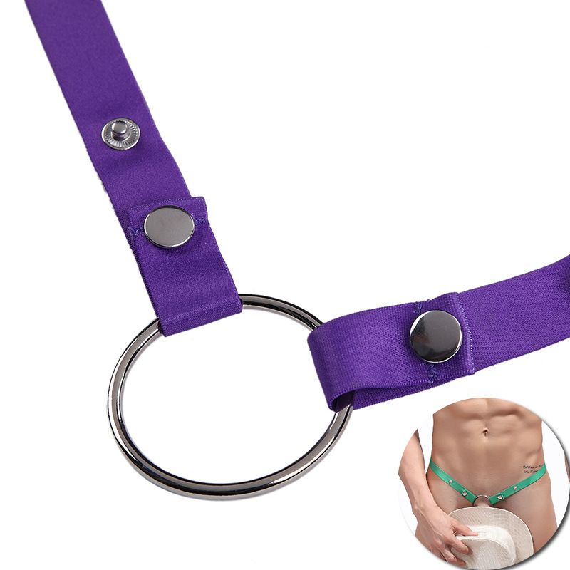 Intimo divertente da uomo, sexy, colorato, con anello di sollevamento, senza spalline, traspirante, trasparente_voghion.com