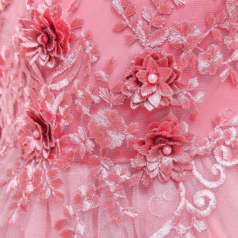 Baby clothes Children's dress three-dimensional flower flower child wedding dress girl dress Peng Peng princess children's dress_voghion.com