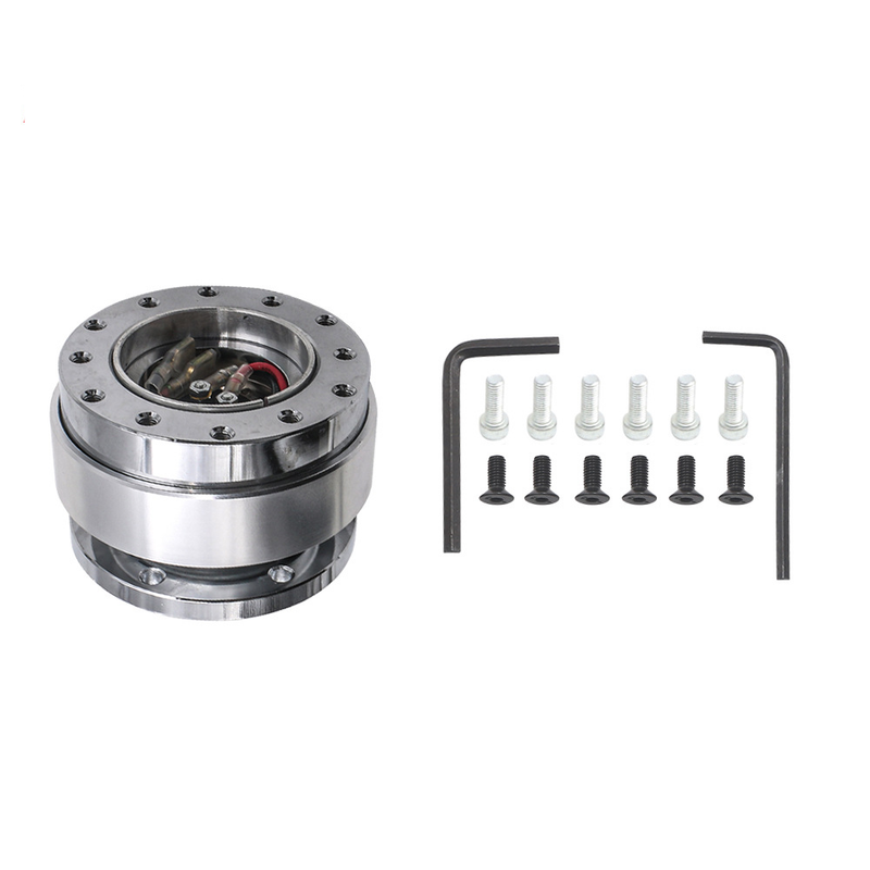 Schnellspanner fir Lenkrad, Auto, modifizéiert Lenkradverbindungsadapter, kompetitiv Aluminiumlegierung, Rennball, Schnellspanner_voghion.com