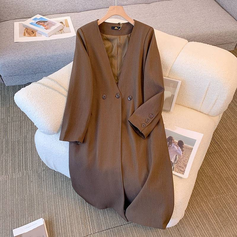 Vêtements pour femmes Costume Manteau Pantalon à jambes larges Costume deux pièces Automne et hiver Nouveau drapé avancé_voghion.com