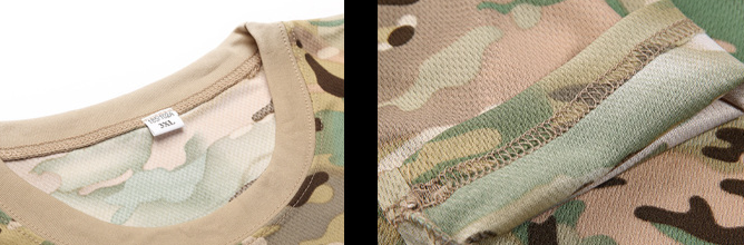 Men's Clothing T Shirt Outdoor Military Fans Summer Quick Drying Loose Physical Training Camouflage Training Uniform Military Green Tactical T Shirt_voghion.com