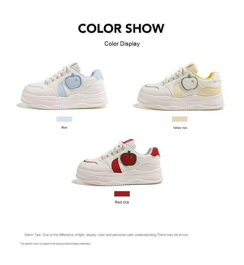 KMLW3168 Low-Top Women's Casual Sneakers High-Value White Boat Shoes For Back-To-School Season_voghion.com