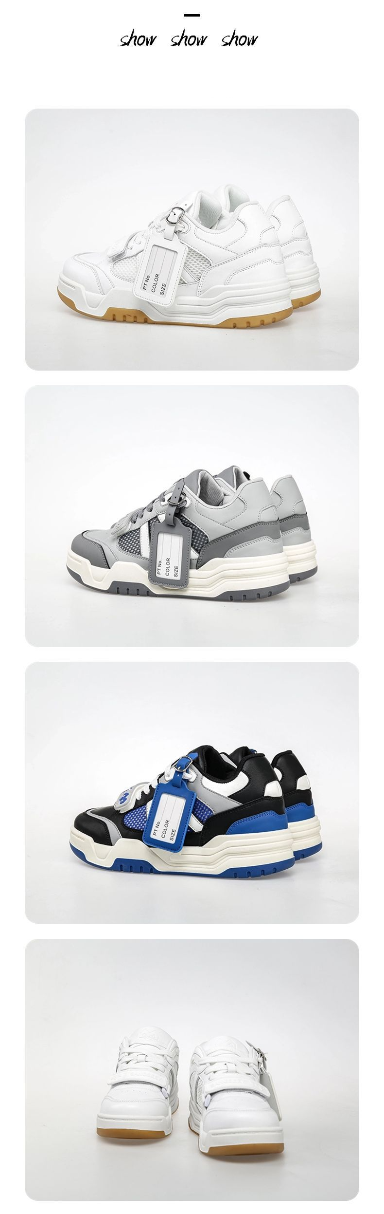 Sneakers For Men Spring And Autumn Sports Shoes For Women Thick Soled Shoes For Men Height Enhancing Versatile Casual Couple Shoes_voghion.com