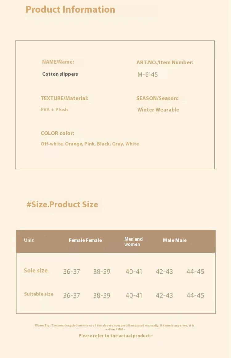 Pantuflas de algodón extraíbles para mujer, ideales para uso en interiores en invierno, con suela gruesa antideslizante, cálidas y afelpadas, ideales para otoño e invierno._voghion.com