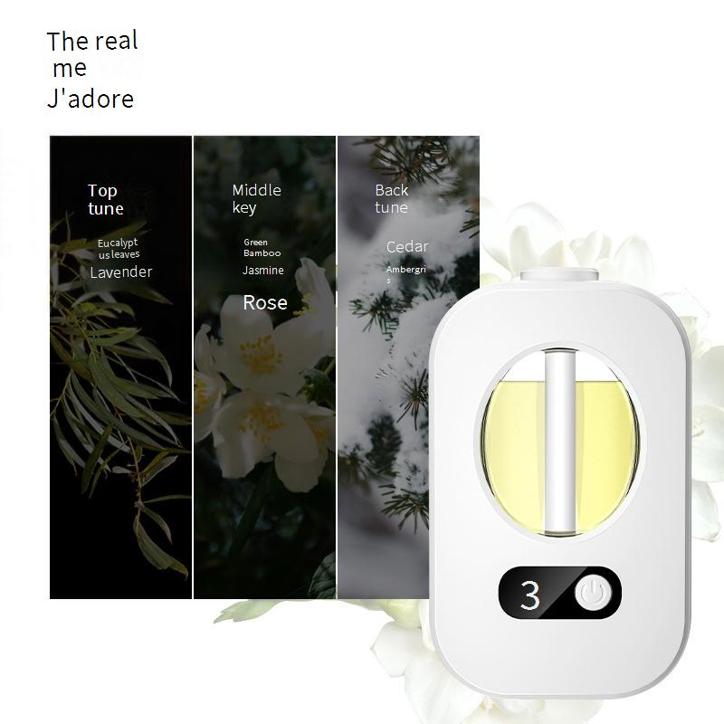 Smart Aroma Diffuser With Timer & LED Display - USB Rechargeable, Auto Spray, 12H+ Runtime, Quiet Operation (<36dB), For Home, Office, Car_voghion.com