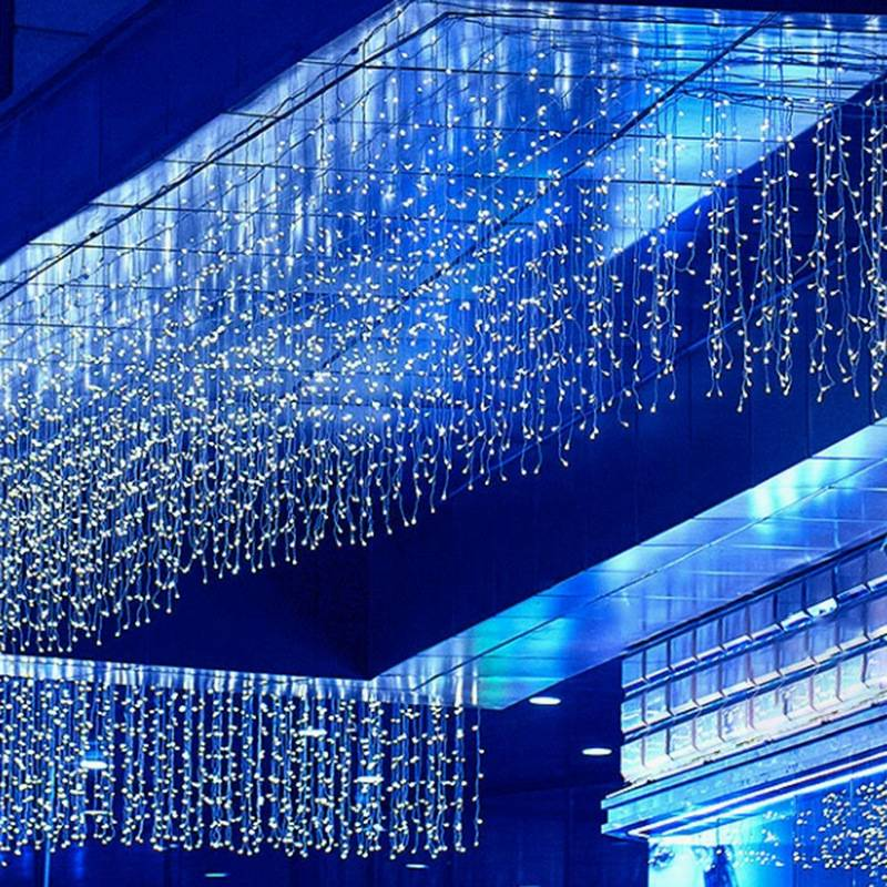 24V Solar LED-ijspegelverlichting – Waterdichte buitenkerstverlichting met afstandsbediening (Warm wit/Koud wit/Blauw/Multi-kleur, IP44)_voghion.com