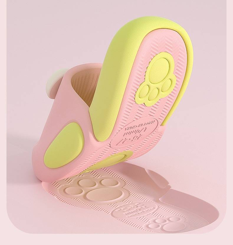 Sommerpantoffeln für Jungen mit niedlichen großen Augen – Dicke Sohle, rutschfest, atmungsaktiv, Unisex-Kindersandalen für drinnen und draußen (verschiedene Farben und Größen)_voghion.com