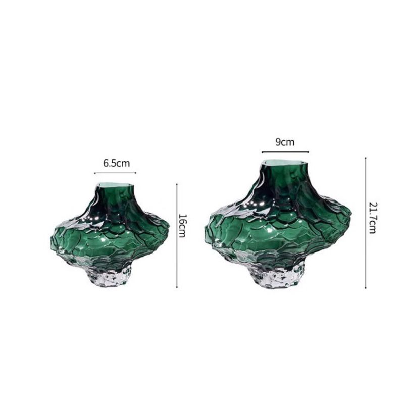Vaso in vetro irregolare Canyon Art - Decorazione per la stanza modello Nordic INS e ornamento all'ingrosso
ACZT_voghion.com