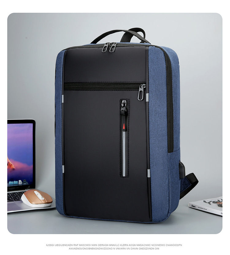 Men's Backpack Simple Usb Charging Business Computer Bag, Men's Multi Functional Student Large Capacity School Bag_voghion.com