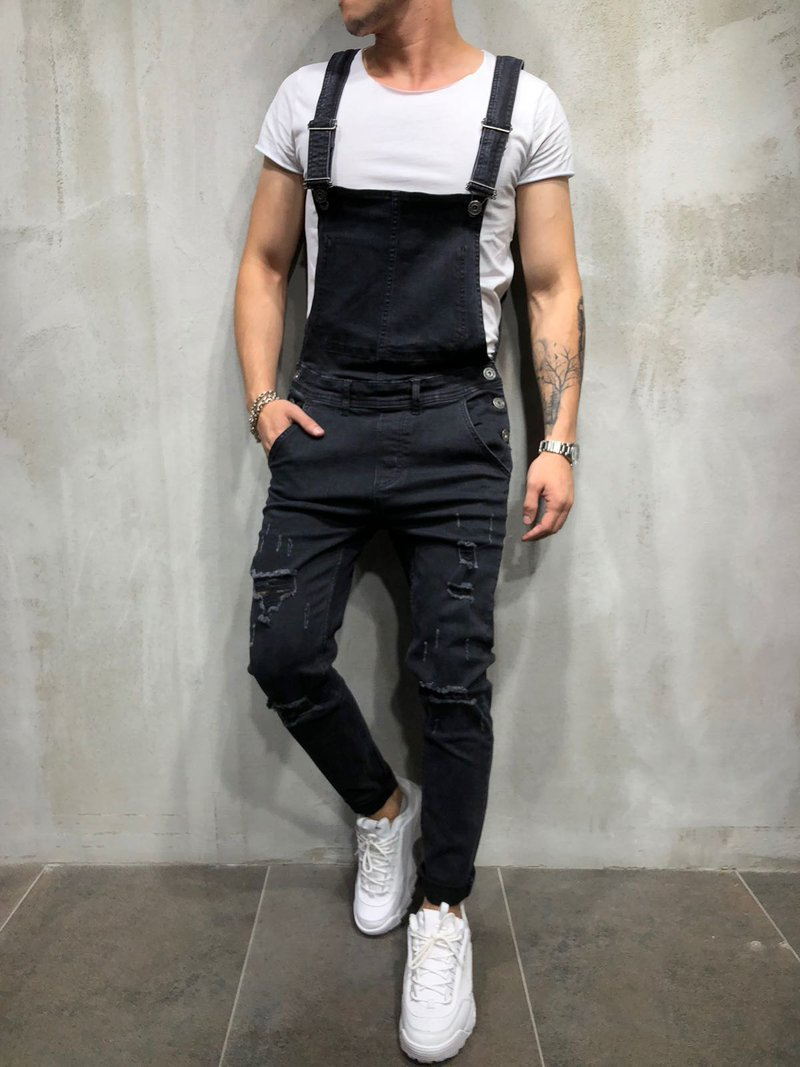 Jeans-Overalls, Hosenträger, Jeans-Strampler für Herren_voghion.com