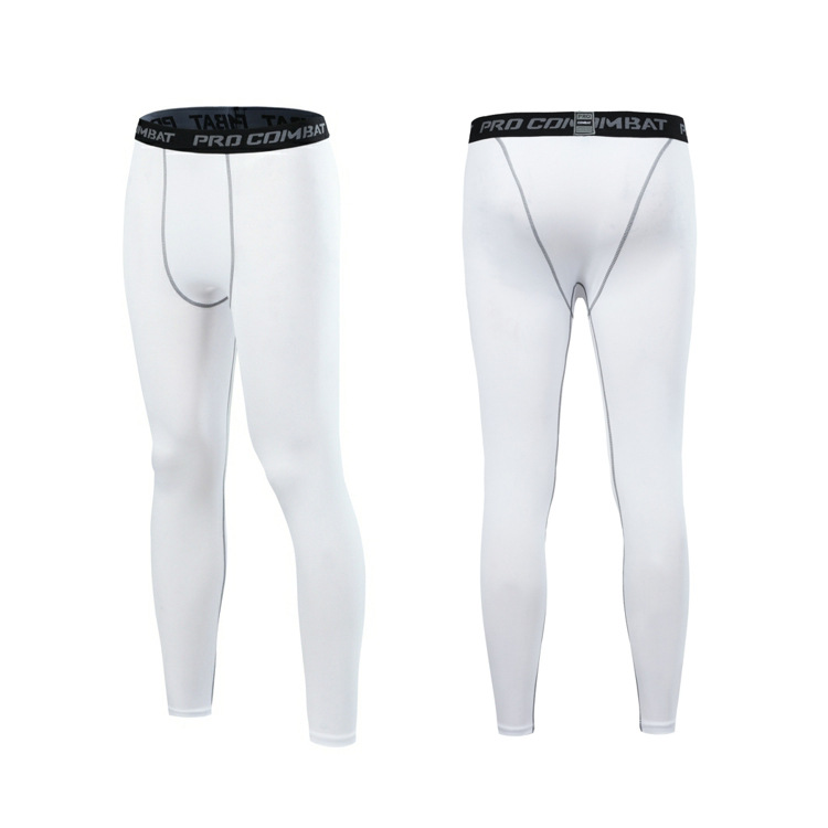 Men's Quick-Dry Fitness Leggings - Tight-Fit Stretchy, Ideal For Running, Basketball Training & Outdoor Workout Base Layer Pants_voghion.com