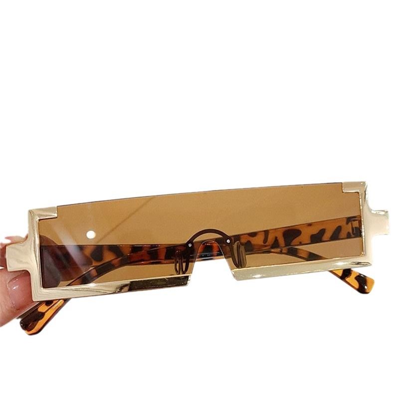 Nouvelles photos de rue rectangulaires pour femmes et hommes, célébrités d'internet, en forme concave, lunettes de soleil à la mode, tendance et cool_voghion.com