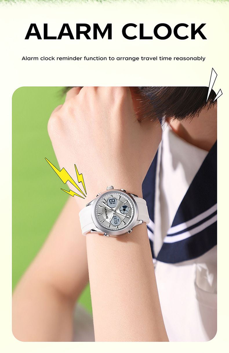 Men's And Women's Sport Watch With Dual Display, Waterproof, Night Light, Multifunctional Digital Analog Watch For Swimming, Running, And Daily Wear_voghion.com