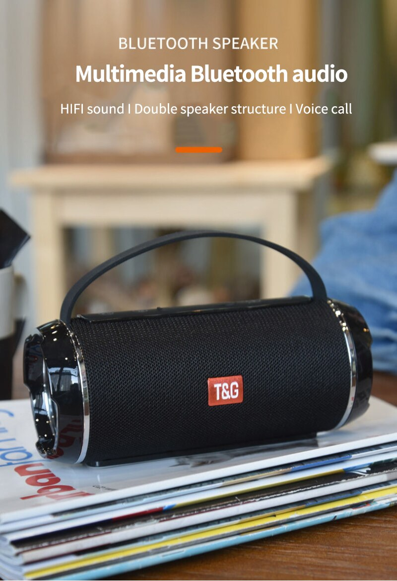 Wireless TG116C Bluetooth Speaker Outdoor Hands Free Call Portable Stereo Cloth Portable TWS Bluetooth Speaker_voghion.com