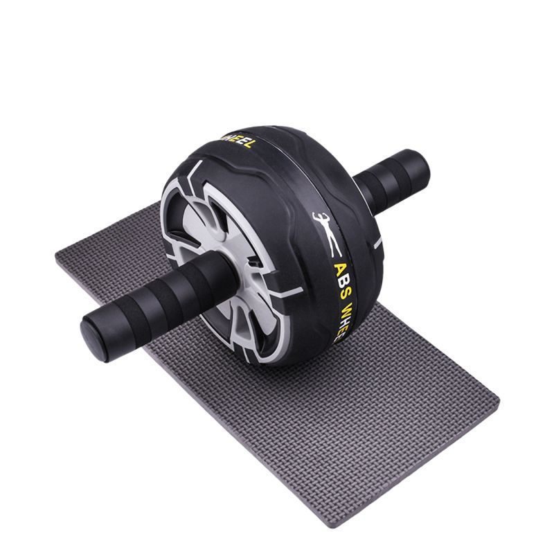 Conjunto de siete piezas de rueda abdominal silenciosa para ejercicios familiares, ideal para entrenar los músculos abdominales y los brazos de los hombres._voghion.com