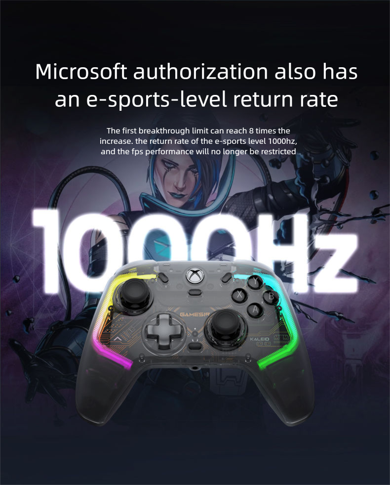 【Big Sale Instant Discount】Gaisi Little Chicken K1 Shadow Dancer Xbox Dual Hall Wired Black Myth Wukong Game Controller_voghion.com