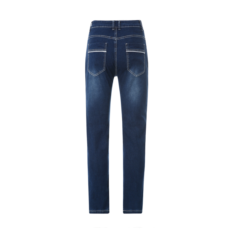 Männer Solide Stretch Gerade Jeans Männer Schnurrbart Effekt Taschen Denim Cargo Hosen Beiläufige Lose Pantalones Hombre Hosen_voghion.com