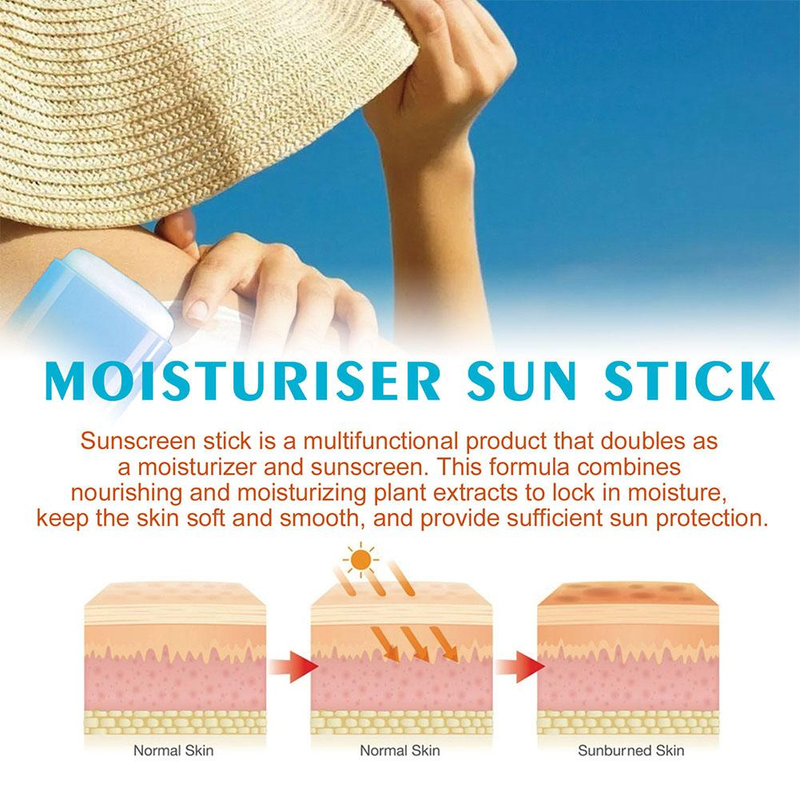QLZHANFU Zonnebrandcrème Isolatie Crème Sunblock Stick Body Whitening Hydraterende Verhelderende Zonnebrandcrème UV Protector Concealer_voghion.com