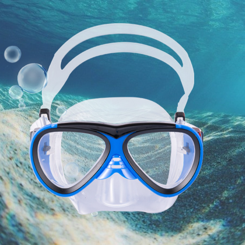 Swimming goggles Snorkeling Sanbao Diving goggles breathing tube set latent full dry children adult HD fog prevention_voghion.com