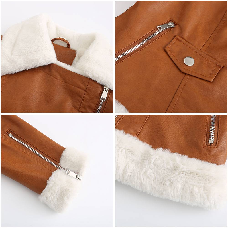 Neue langärmelige warme Reversjacke aus Wildleder für Damen im europäischen und n Pendler-Freizeitstil_voghion.com