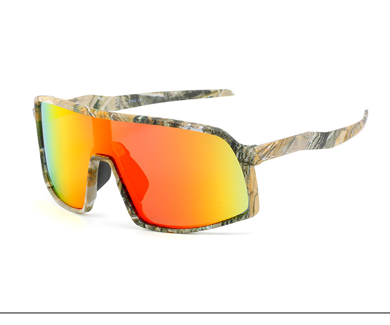 Occhiali da equitazione con montatura grande e cangiante trasparente, occhiali da sole polarizzati alla moda, occhiali da sole antivento per lo sport all'aria aperta, ciclismo notturno_voghion.com