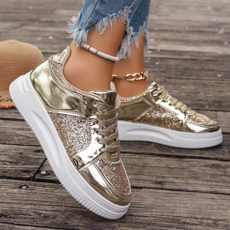 Spring and Autumn New Cool Plate Fashion Casual Large Women's Lace up Thick Bottom Casual Shoes in Stock Le Fu Shoes_voghion.com