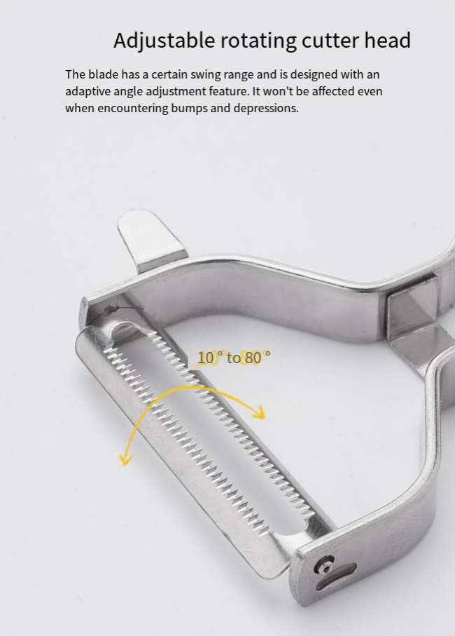 Pialla per meloni in acciaio inossidabile, pialla multifunzione, raschietto per bucce di frutta, pialla per uso domestico, pialla per pelare, piccolo utensile_voghion.com