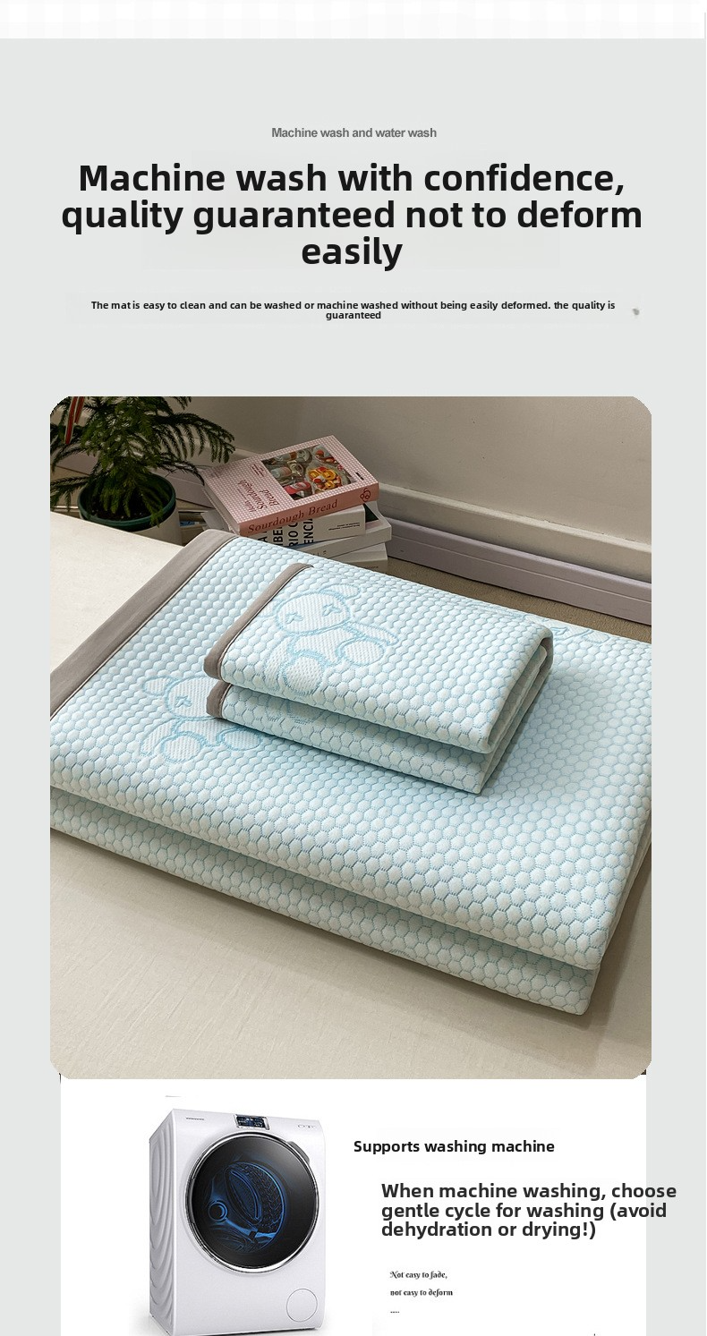 Premium Buz İpek Yatak Takımı - Jel Boncuklu 3 Parçalı Soğutma Çarşafı (Makinede Yıkanabilir Nefes Alabilir Yumuşak ve Cilt Dostu Queen/King Boyutu)_voghion.com