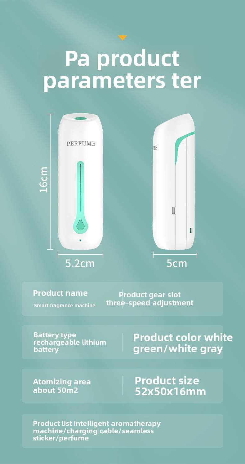 Difusor de aroma inteligente – Dispensador automático de óleos essenciais para carro/casa/escritório, temporizador de 60-120 minutos, alimentação USB, capacidade de 800 ml_voghion.com