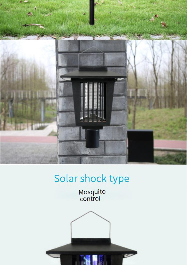 Lampada antizanzare a energia solare - Lampada antizanzare a LED per esterni con design impermeabile per giardino, patio e campeggio_voghion.com
