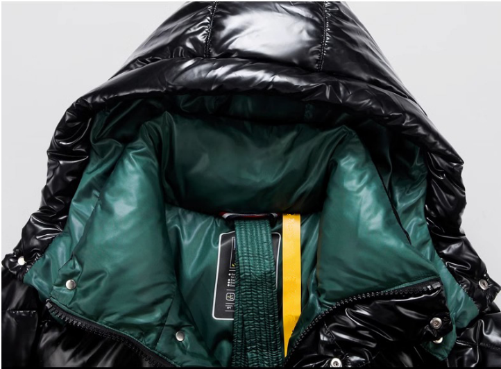 2026 Fashion Wintercoat Men's Thermal White Duck Down Jacket - Glossy Waterproof Windbreak Adjustable Hood Heat-Trapping Puffer Down Jacket_voghion.com